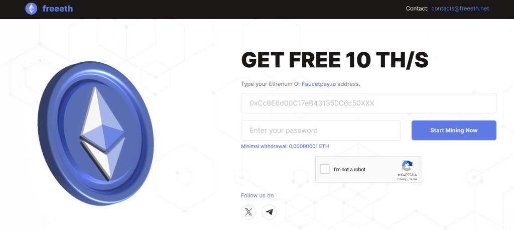 Best Free ETH Mining Site